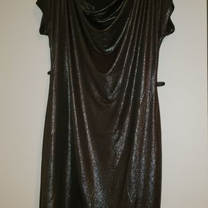 Short Silver Shimmer Party Dress
